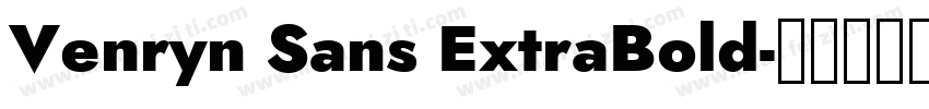 Venryn Sans ExtraBold字体转换